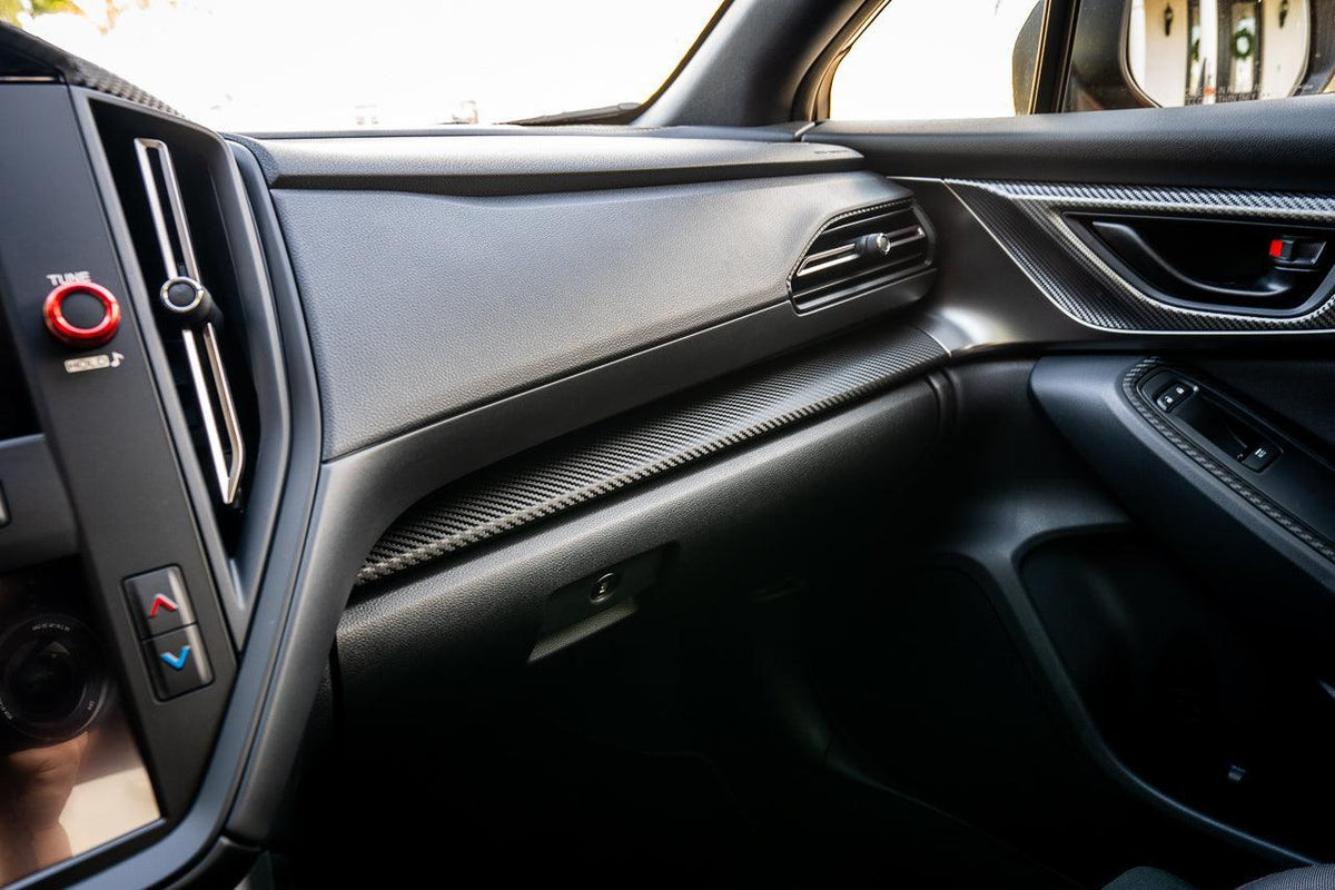 3D Carbon Interior Dash Trim Overlays - 2022+ Subaru WRX