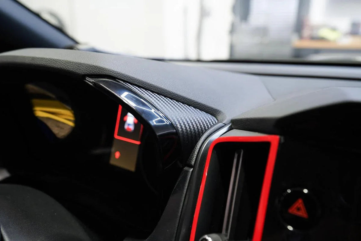 3D Carbon Speedometer Outer Trim Overlays (Rear) - 2022+ WRX