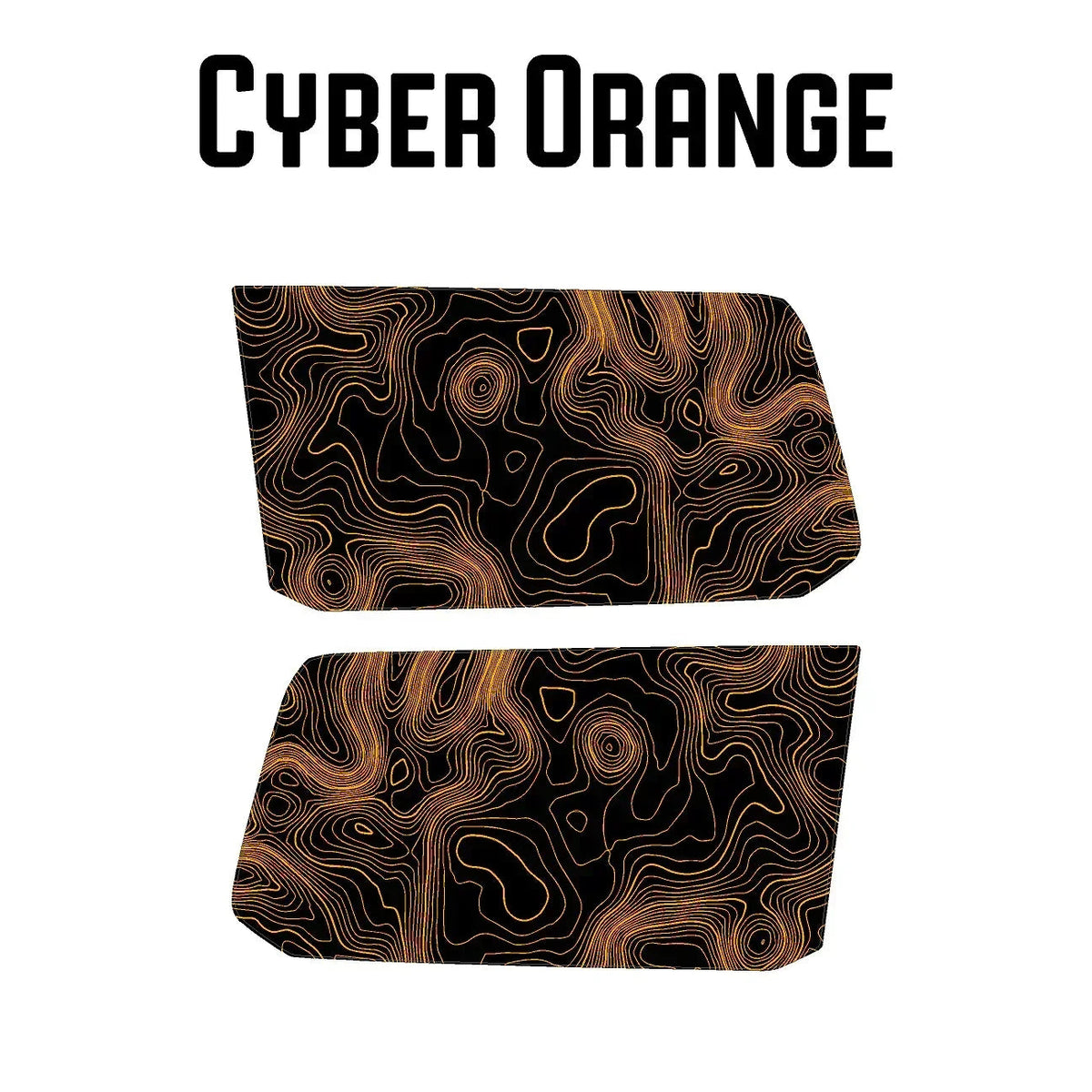 Topographic Rear Window Map Overlays (Solid) - 2024+ Land Cruiser