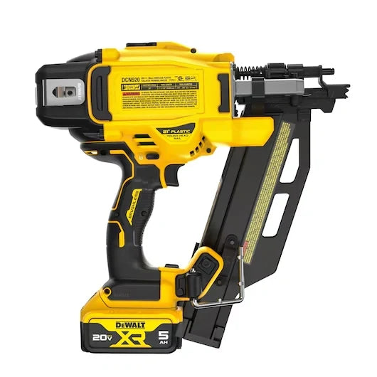 DEWALT DCN920P1 20V MAX* Brushless Cordless 21° Plastic Framing Nailer Kit