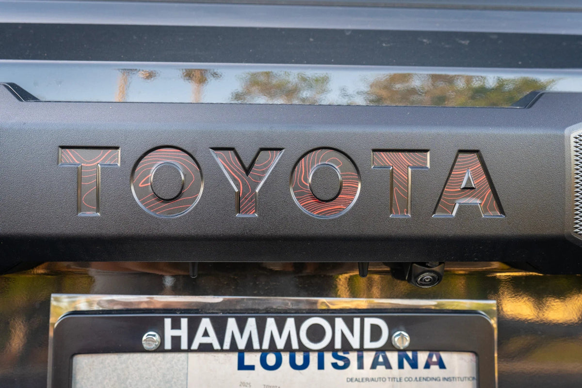 TOYOTA Topographic Rear Liftgate Emblem Inlays - 2025+ 4Runner
