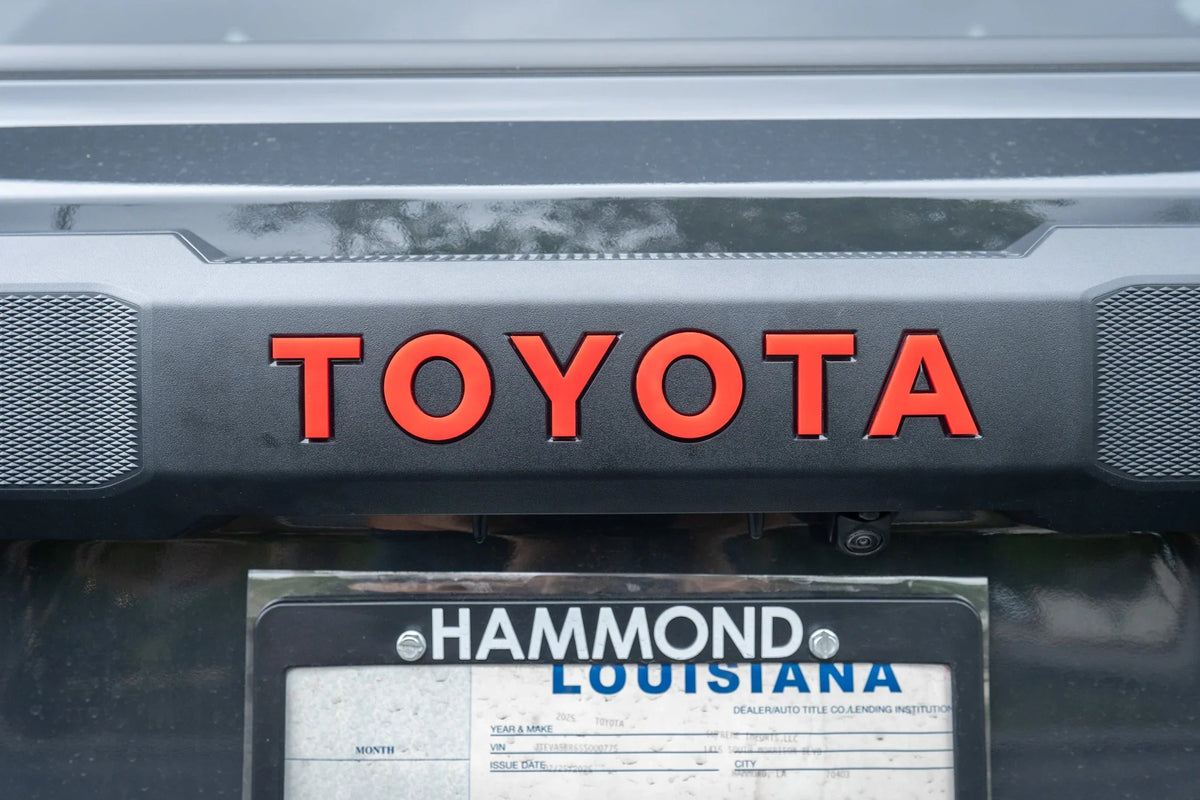 TOYOTA Rear Hatch Liftgate Acrylic Emblem Inlays - 2025+ 4Runner