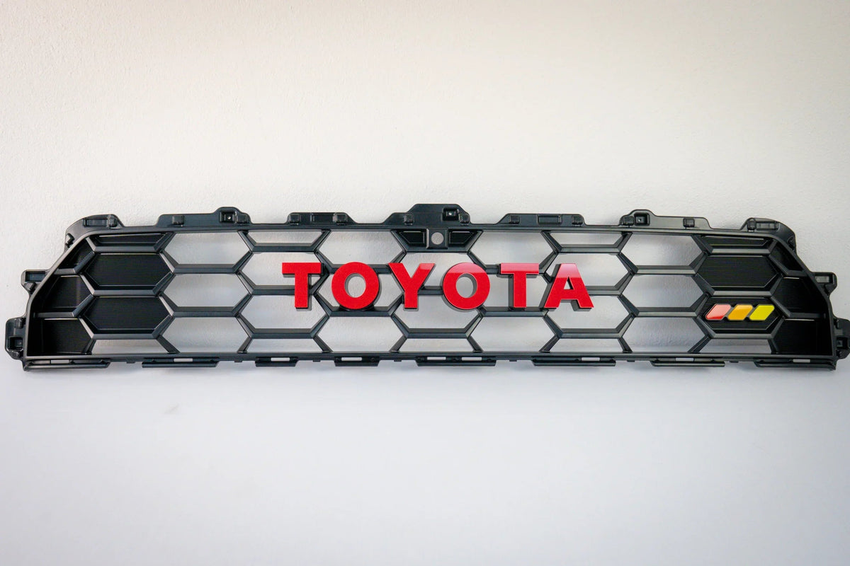 TOYOTA Front Grille Acrylic Emblem Overlays - 2025+ 4Runner TRD Pro / Trailhunter