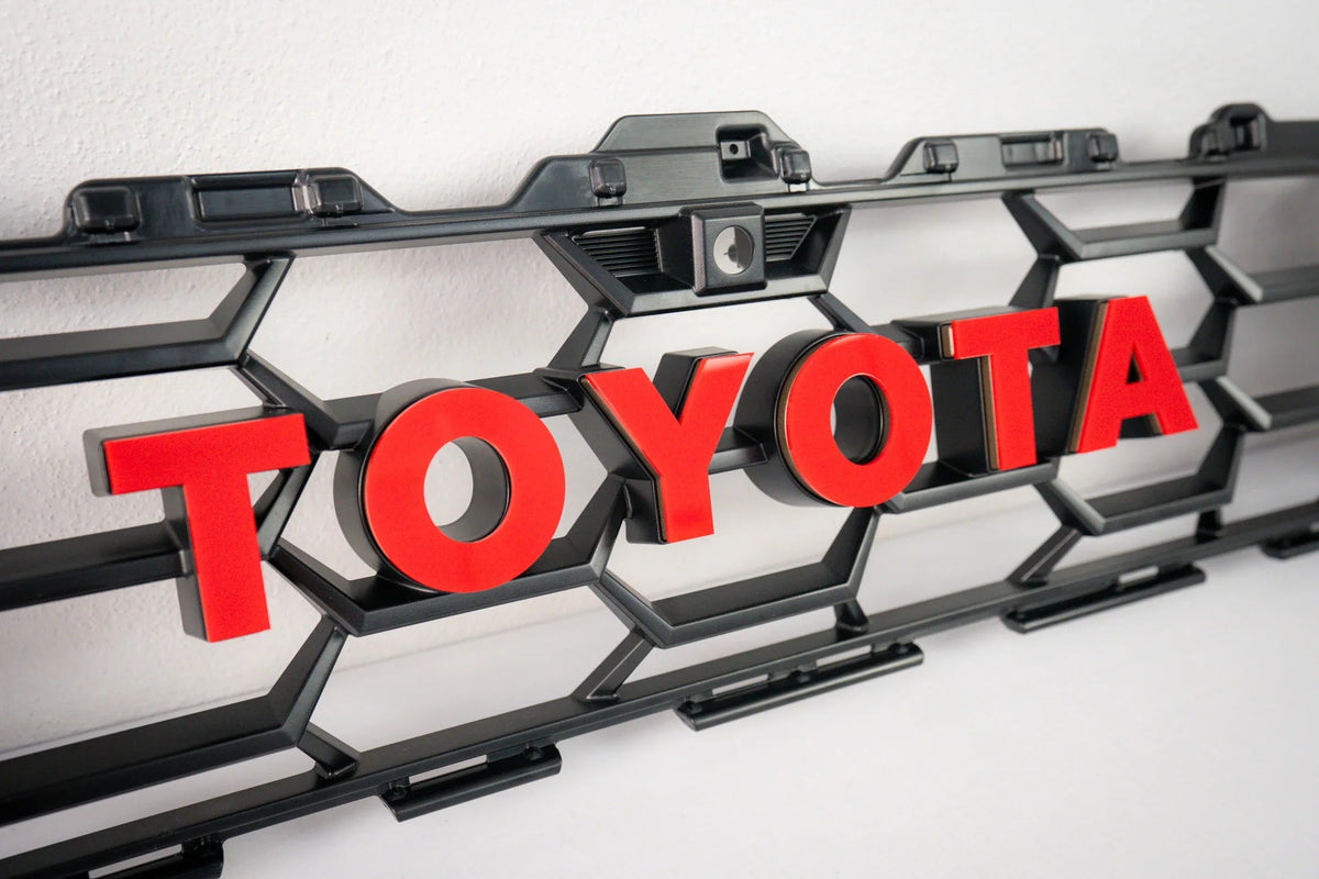 TOYOTA Front Grille Acrylic Emblem Overlays - 2025+ 4Runner TRD Pro / Trailhunter