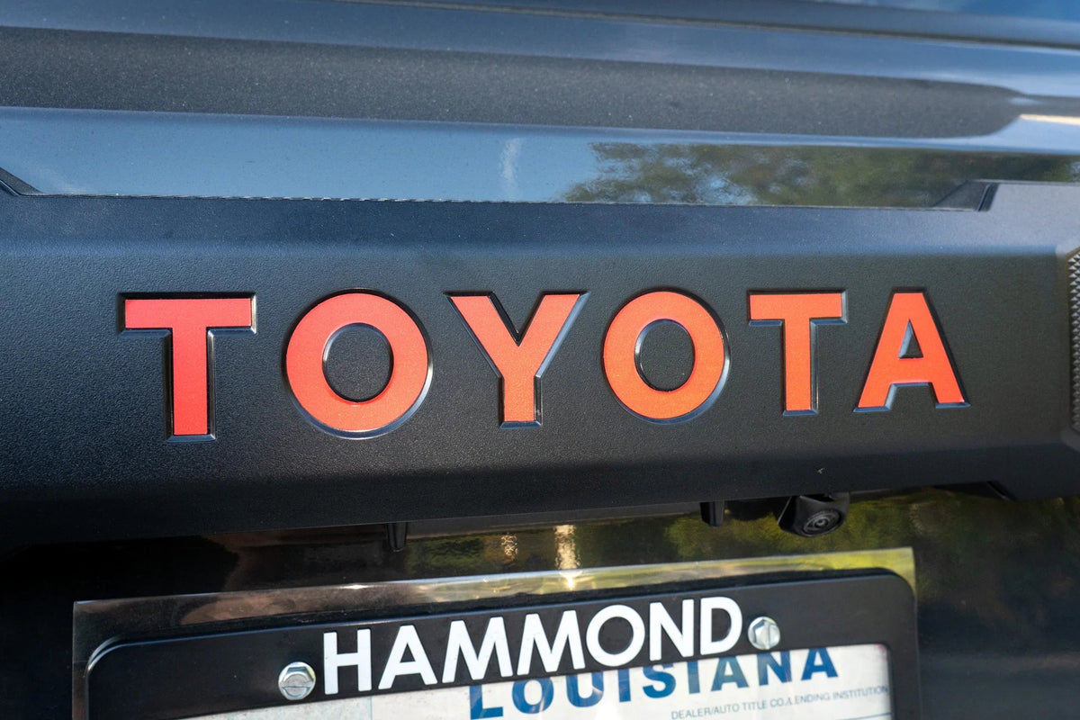TOYOTA Emergency Reflective Rear Hatch Liftgate Emblem Overlays - 2025+ 4Runner