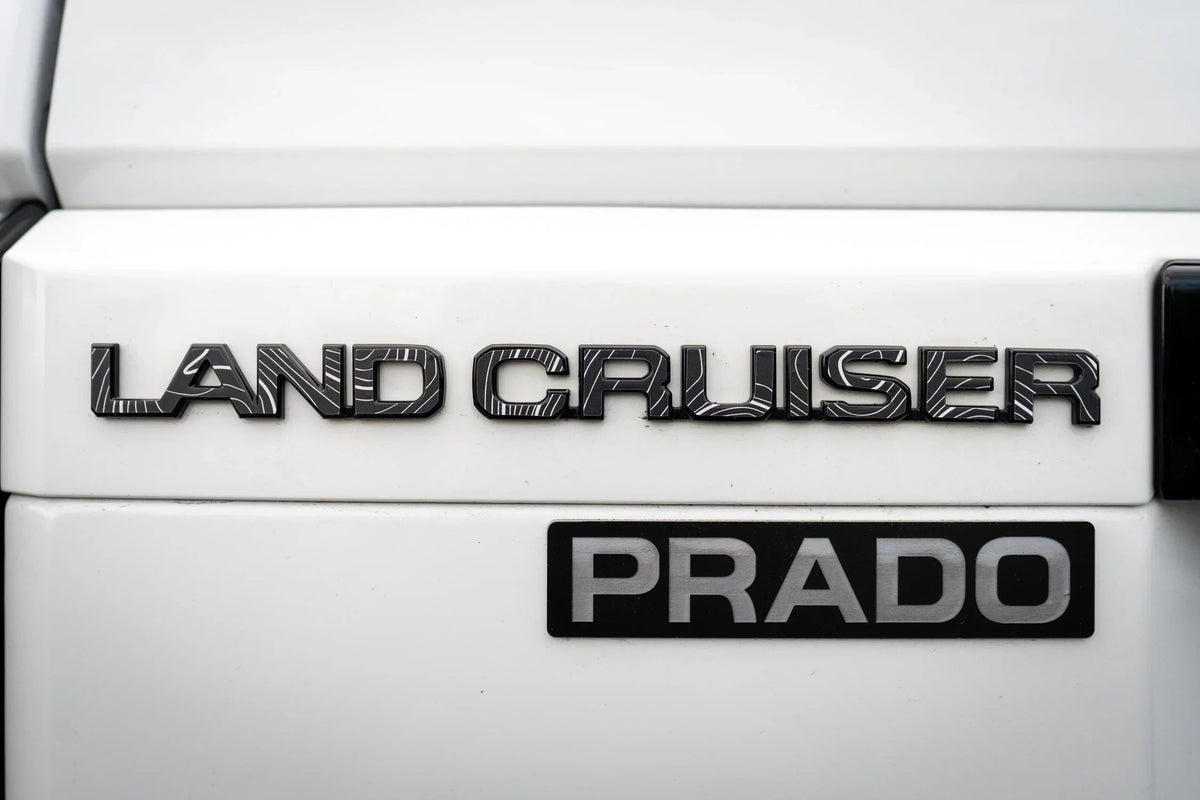 "Land Cruiser" Topographic Rear Tailgate Emblem Overlays - 2024+ Land Cruiser