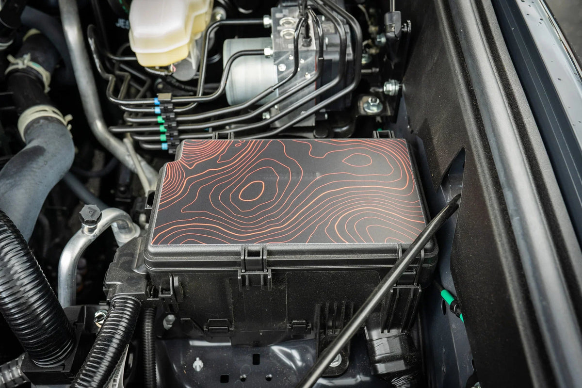 Driver Side Fuse Box Topographic Overlay - 2024+ Land Cruiser / 2025+ 4Runner