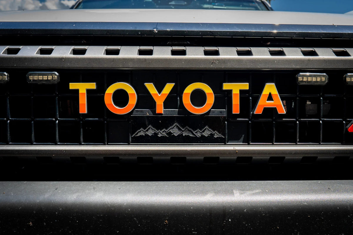 TOYOTA Simple Front Grille Emblem Overlays - 2024+ Land Cruiser