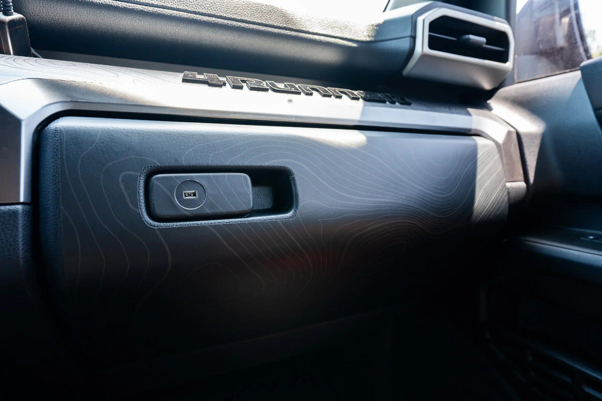Topographic Glove Box Protection - 2024+ Tacoma / 2025+ 4Runner