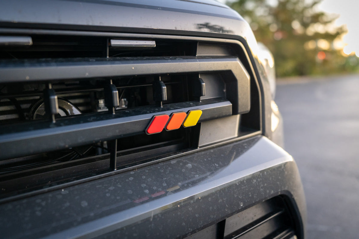 StickerFab Tri Color TRD Style Grille Emblem Version 2- 2024+ Tacoma / 2025+ 4Runner