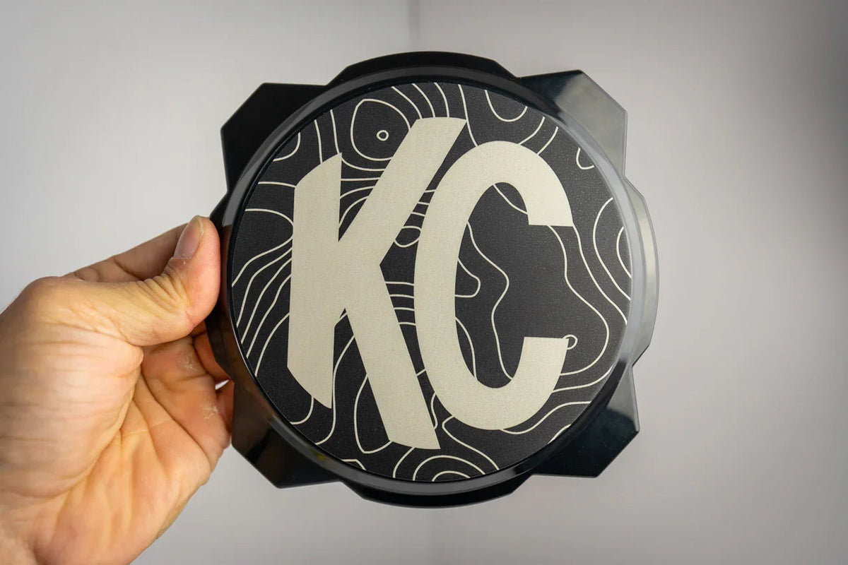 KC HiLITES Pro6 / Titan Gravity Light Cover Topo Overlays (Pair) - Universal