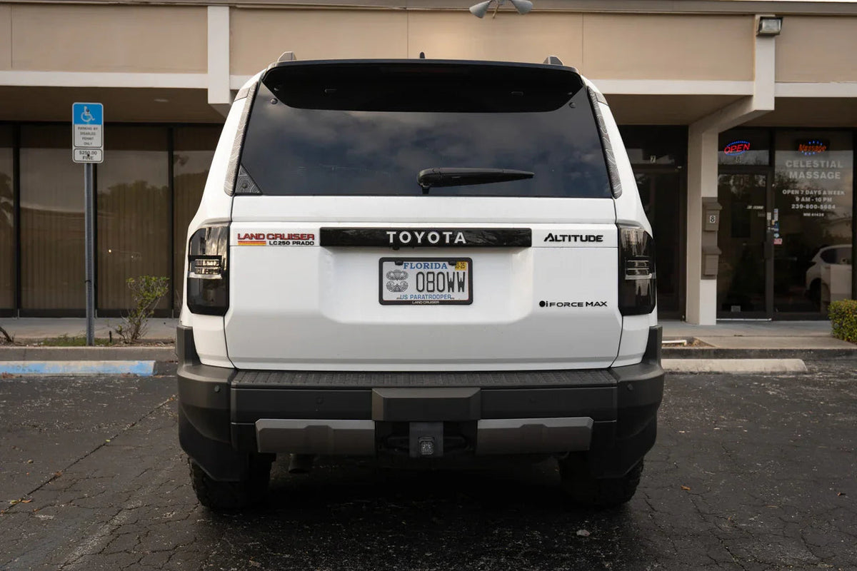 Black iForceMax Acrylic Tailgate Emblem - 2024+ Land Cruiser