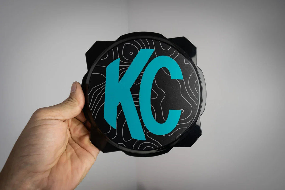 KC HiLITES Pro6 / Titan Gravity Light Cover Topo Overlays (Pair) - Universal