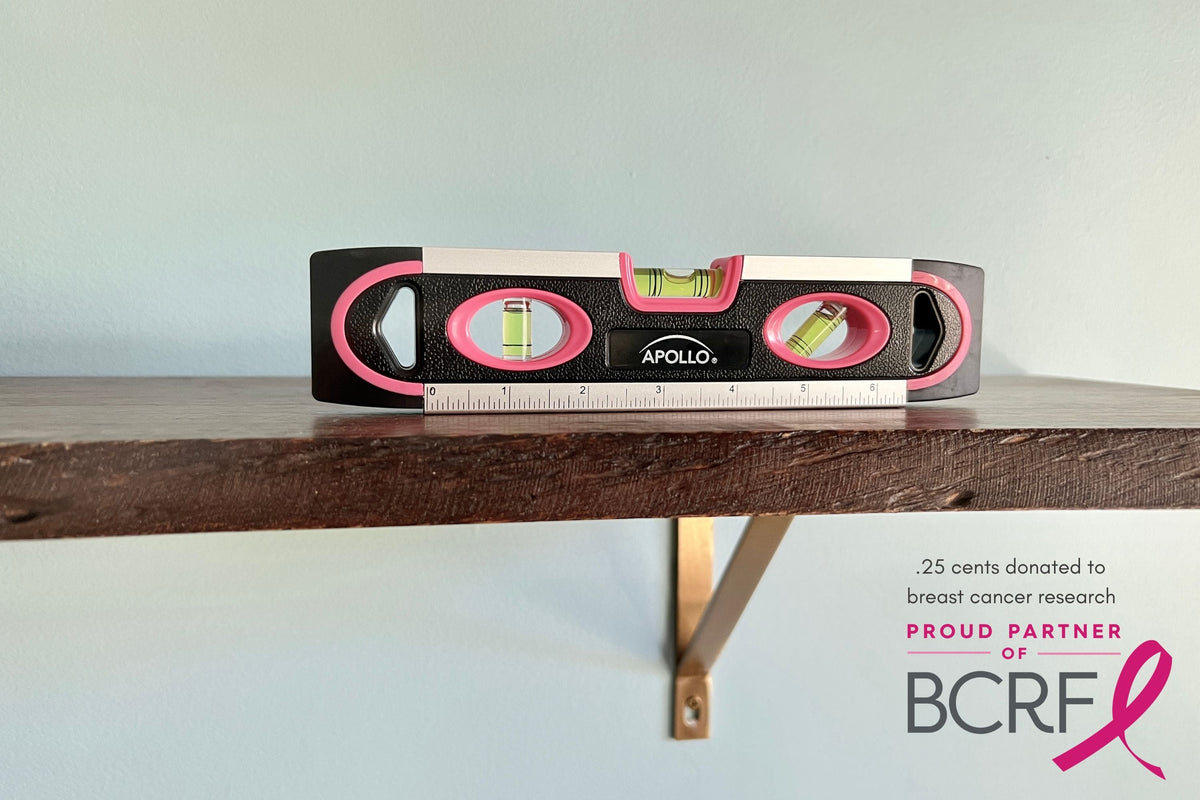 PINK 9-inch torpedo-shaped spirit level for 180/90/45 degrees leveling-- DT5019P