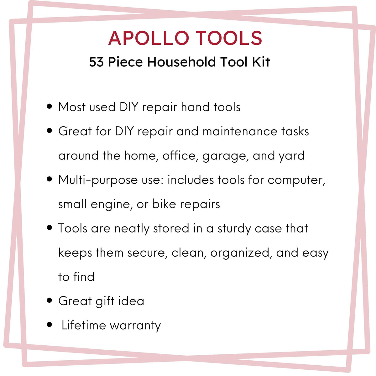 53 Piece Household Tool Kit - DT9408