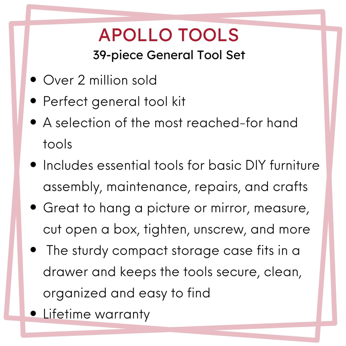 39 Piece General Tool Set - DT9706