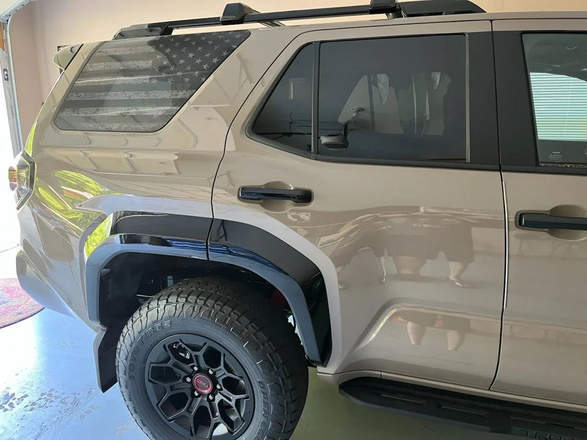 American Flag Rear Window Overlays V2 (Perforated) - 2025+ 4Runner