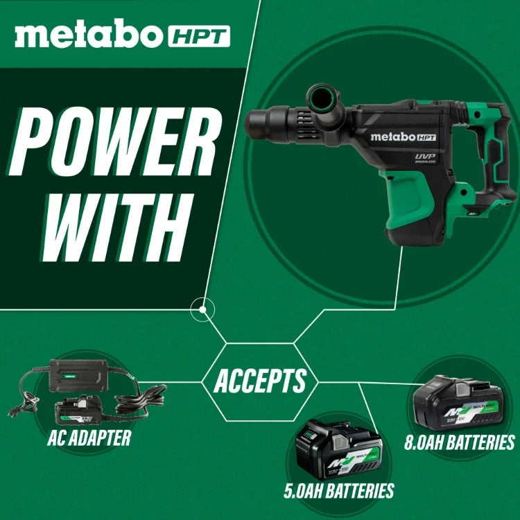 Metabo HPT DH3640DAQ2M 36V MultiVolt™ Brushless Cordless 1-9/16" SDS Max Rotary Hammer (Tool Body Only)