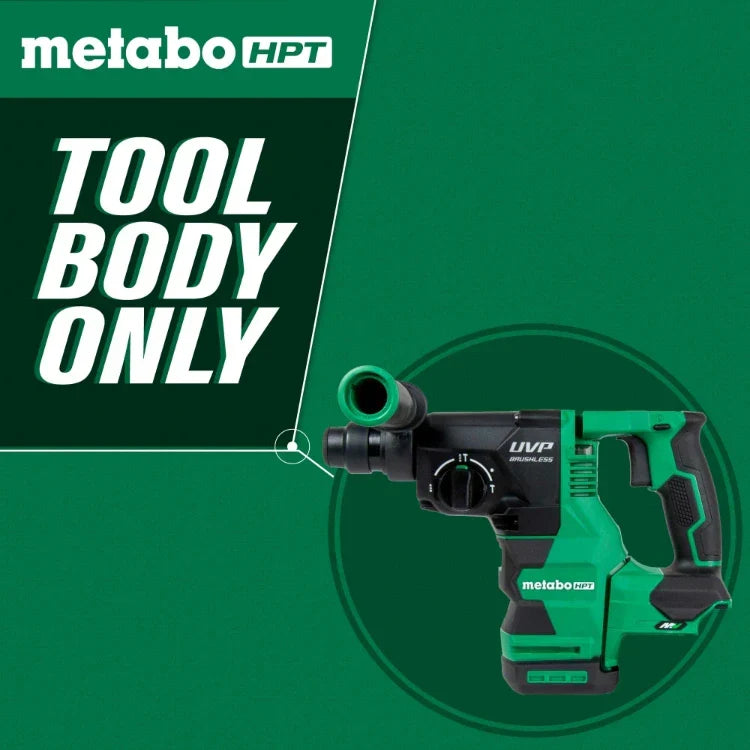 Metabo HPT DH3628DAQ4M 36V MultiVolt™ 1-1/8" SDS Plus Rotary Hammer w/ UVP (Tool Body Only)
