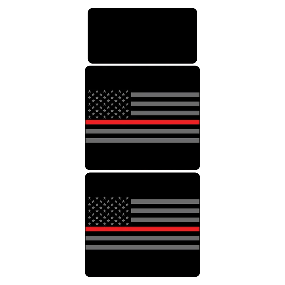 American Flag Sun Visor Warning Overlays - 2024+ Land Cruiser