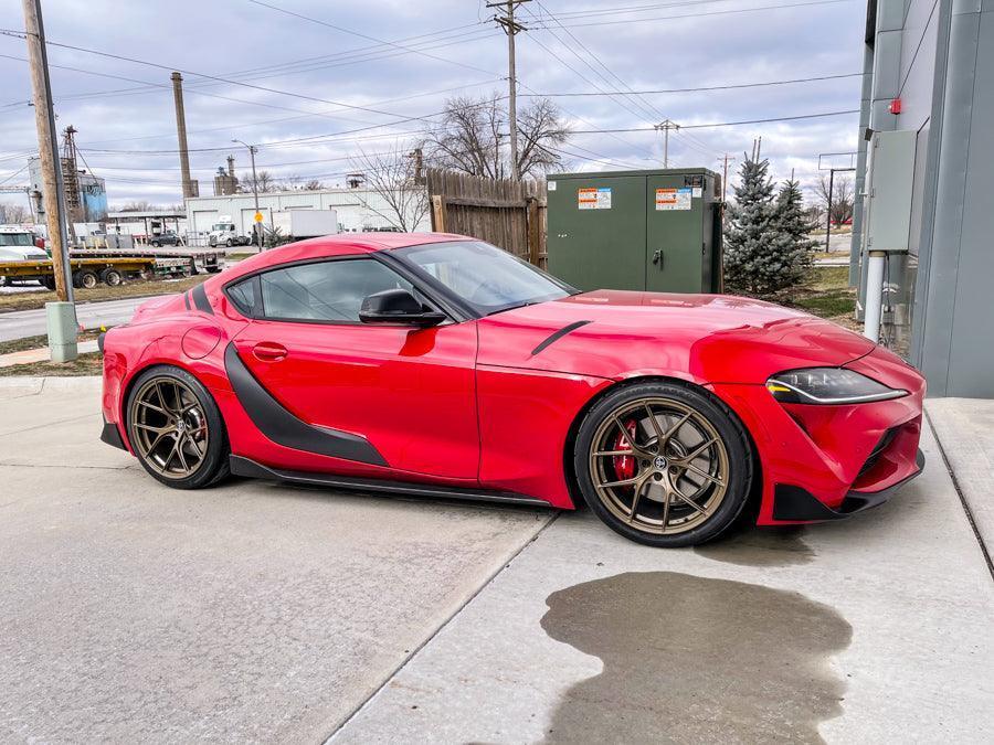 A91 Style Supra Rear Decklid Stripes - 2020+ Supra