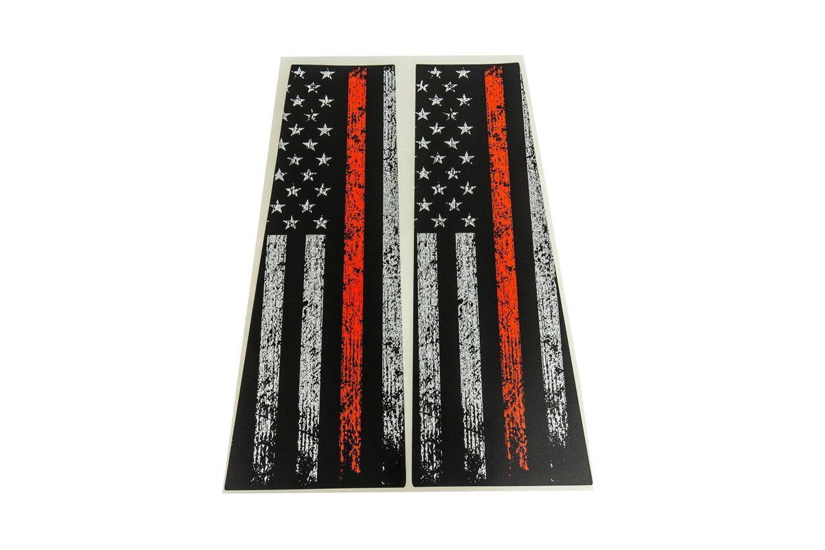 American Flag B Pillar Overlays - 2024+ Ranger
