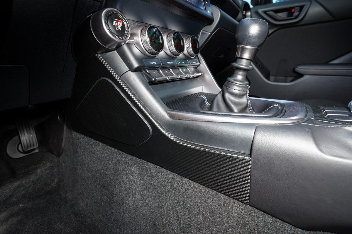 Center Console Side Trim Protector 3D Carbon Overlays - 2022 BRZ / GR86