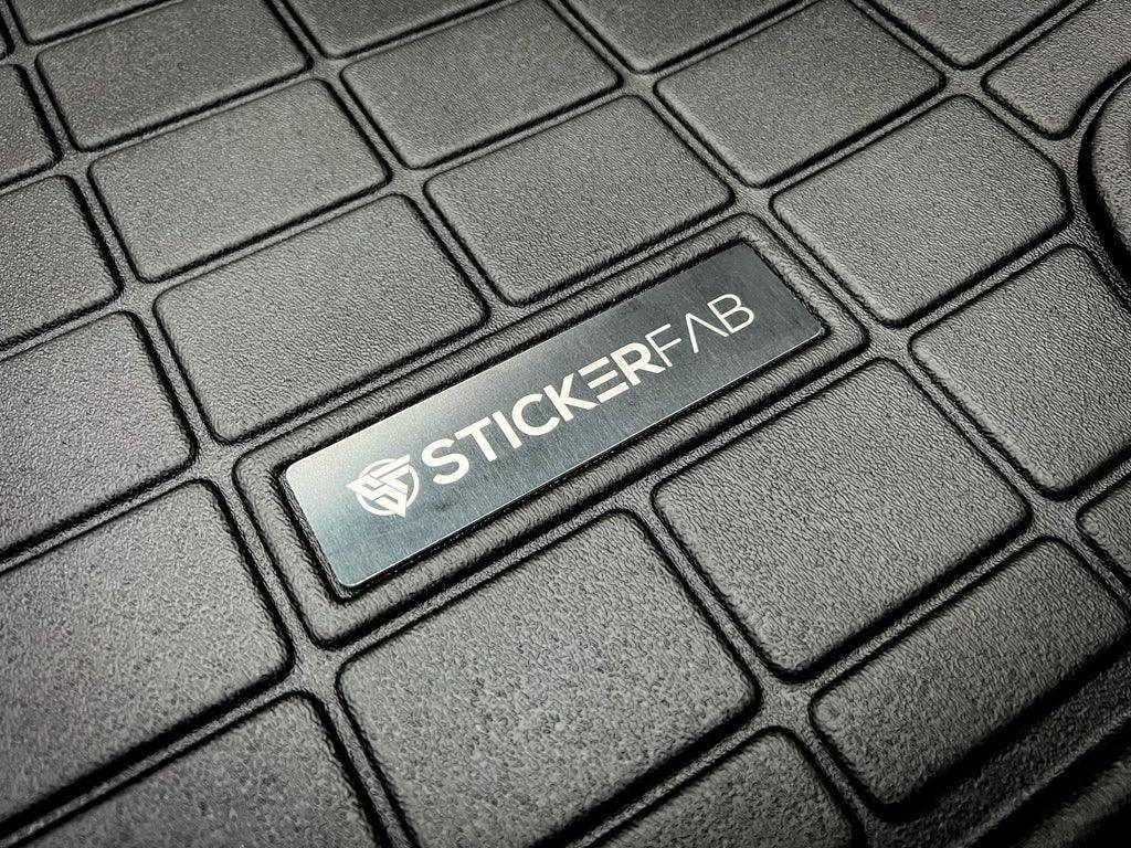 Custom Weathertech Floor Mat Logo (Etched Metal) - Universal