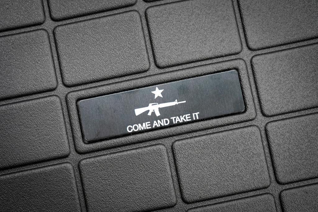 Custom Weathertech Floor Mat Logo (Etched Metal) - Universal