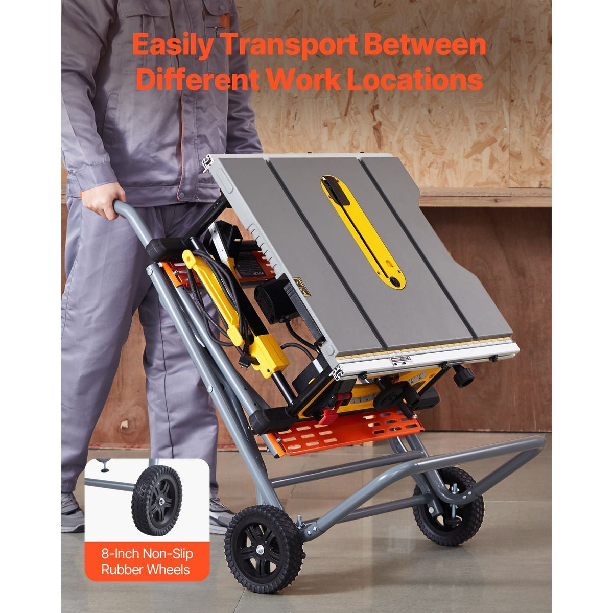 Portable Table Saw Stand 350 lbs Load Capacity