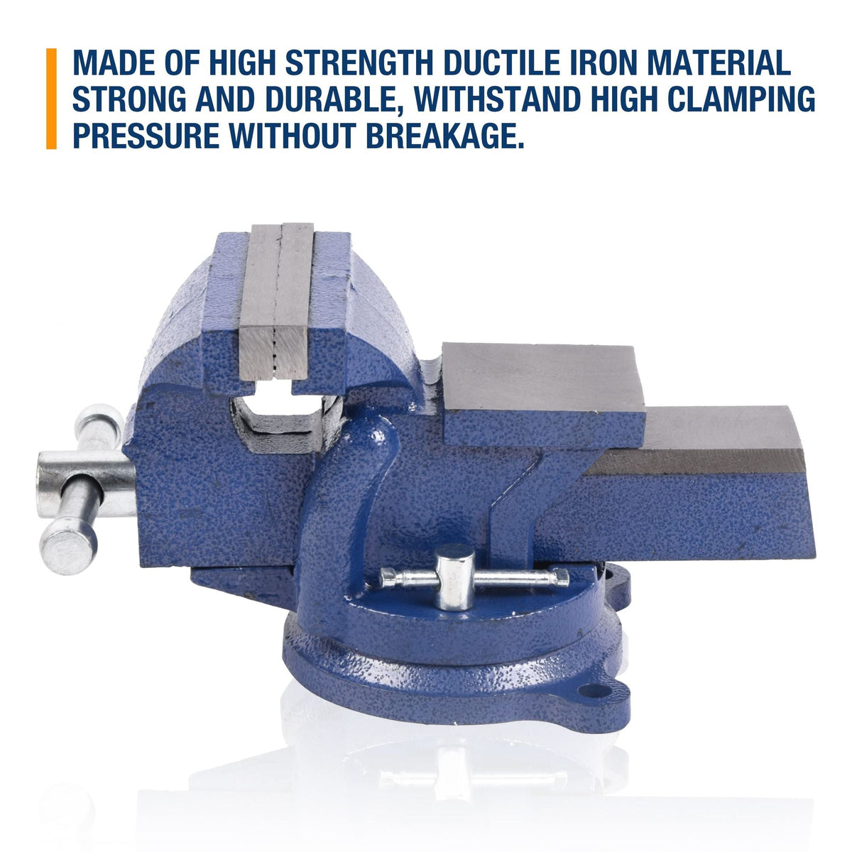 Bench Vise, Jaw Swivel Base Clamp On Vice Table Vise Heavy Duty Bench Vise