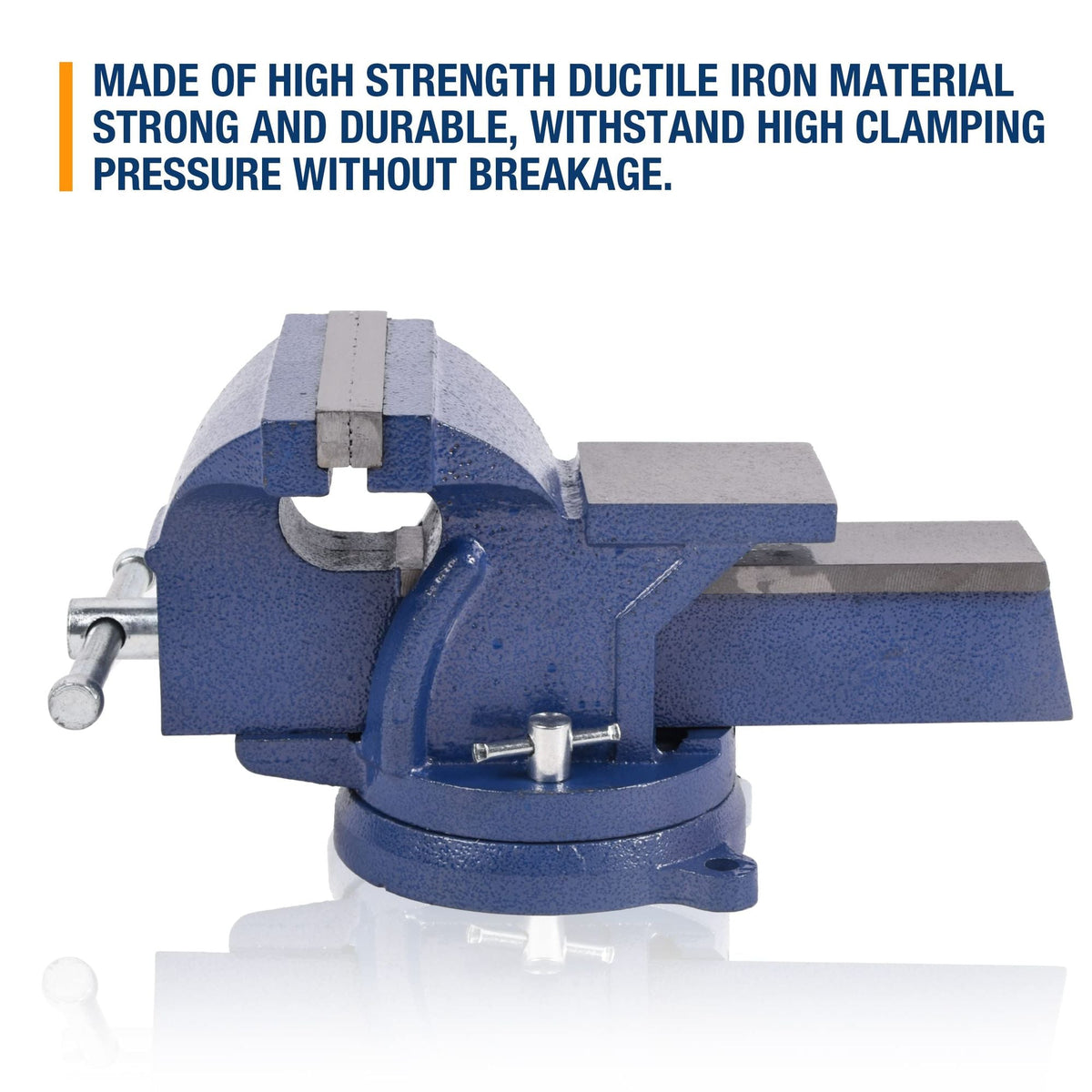 Bench Vise, Jaw Swivel Base Clamp On Vice Table Vise Heavy Duty Bench Vise