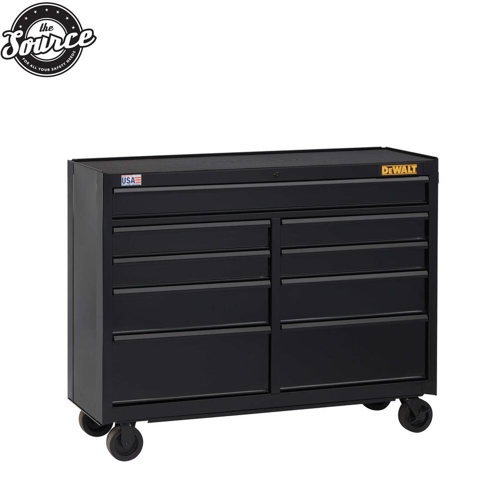 DEWALT Husky Rolling Tool Cabinet, 52 in. Wide 9-Drawer Roller ToolBox Organizer Chest Workbenches