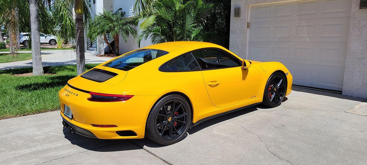 "GTS" Door Vinyl Logo Emblems for Porsche Vehicles (Boxter, Cayman, 911, Macan, Cayenne, Panamera)