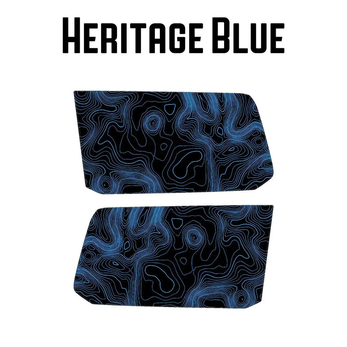 Topographic Rear Window Map Overlays (Solid) - 2024+ Land Cruiser