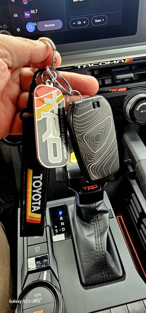 Topographic Key Fob Overlays - 2024+ Tacoma / 2025+ 4Runner