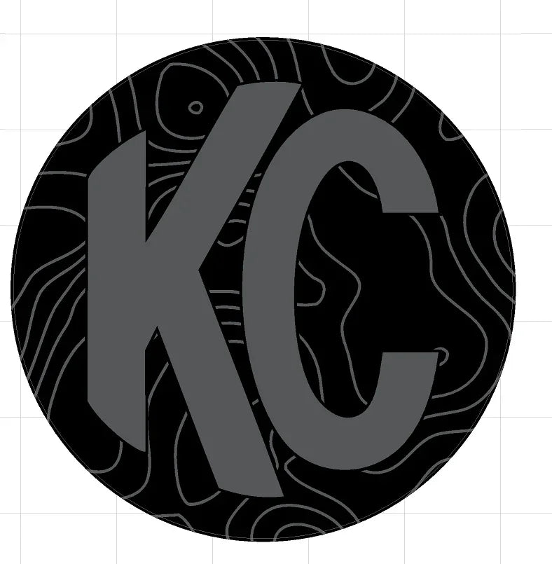 KC HiLITES Pro6 / Titan Gravity Light Cover Topo Overlays (Pair) - Universal