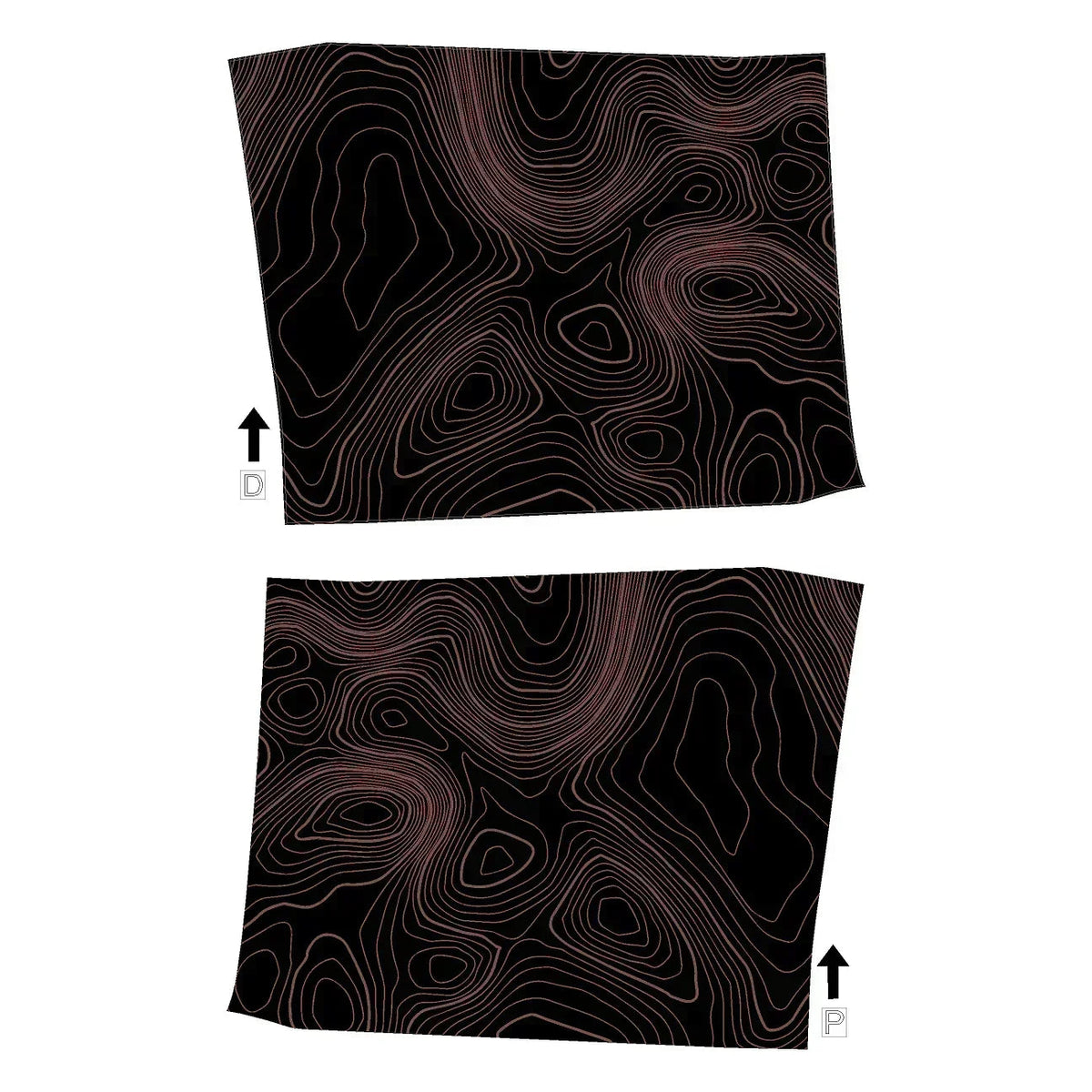 Topographic Interior Door Handle Overlays - 2024+ Land Cruiser
