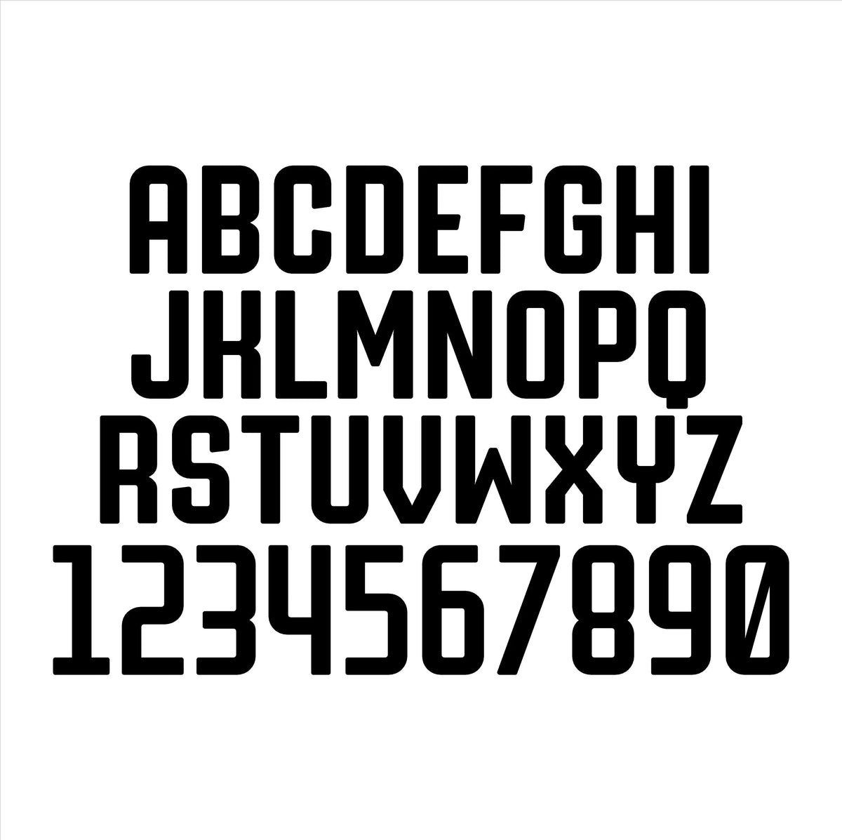 Laser Series 6677 Acrylic Letters (Full Alphabet) - Universal