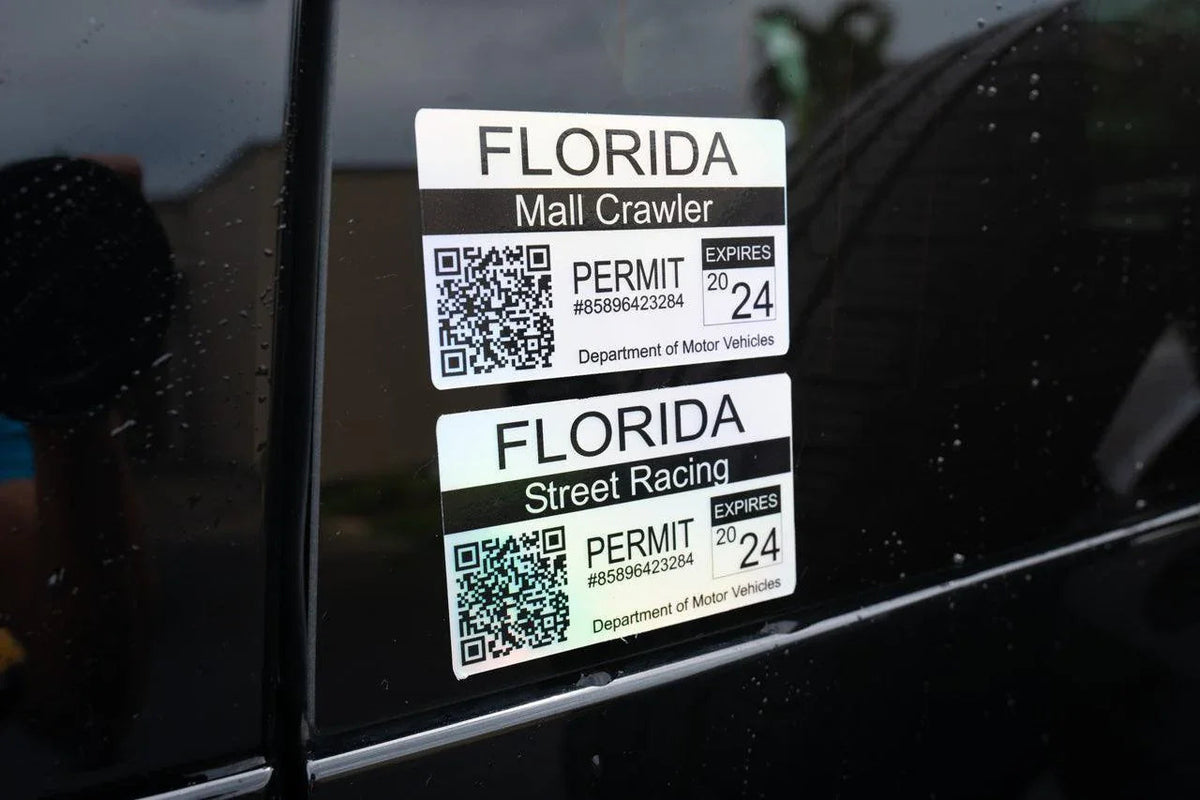 Mall Crawler Permit Sticker 3.5" - All States