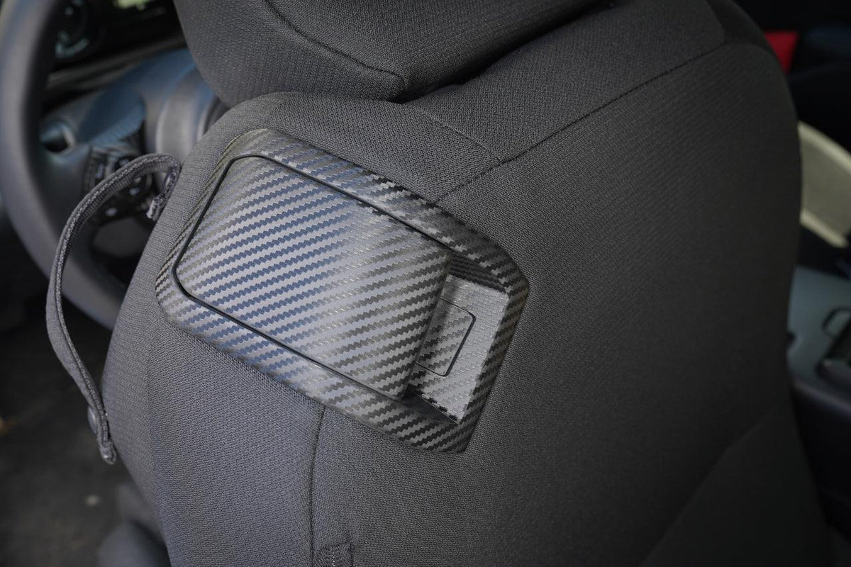 Rear Seat Access 3D Carbon Overlays (Left / Right Pair) - 2022+ BRZ / GR86