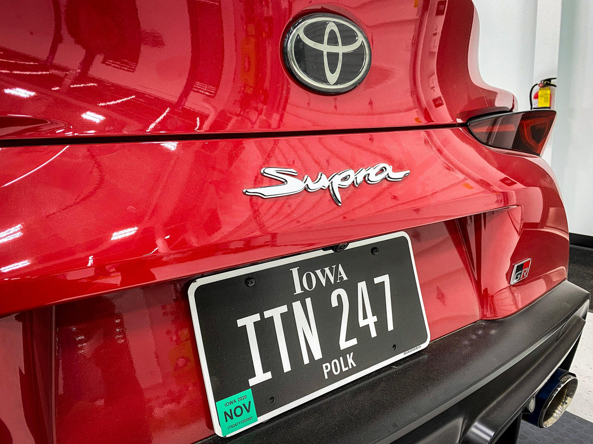Rear Supra Emblem Overlay (Various Colors) - 2020+ Supra
