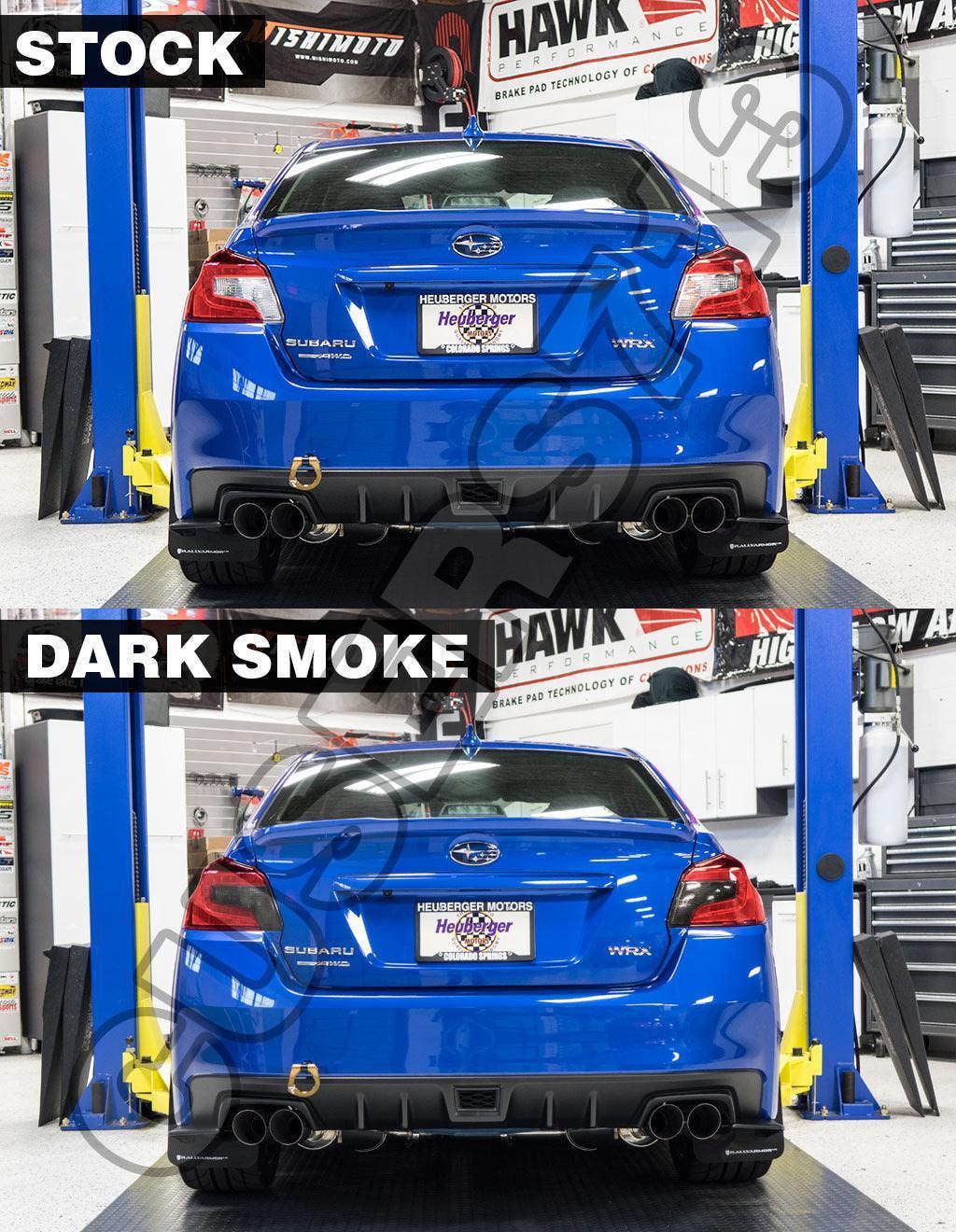 Smoked Tail Light Overlays (Dark, Light, Red, or Yellow) for 2015-2020 Subaru WRX / STI