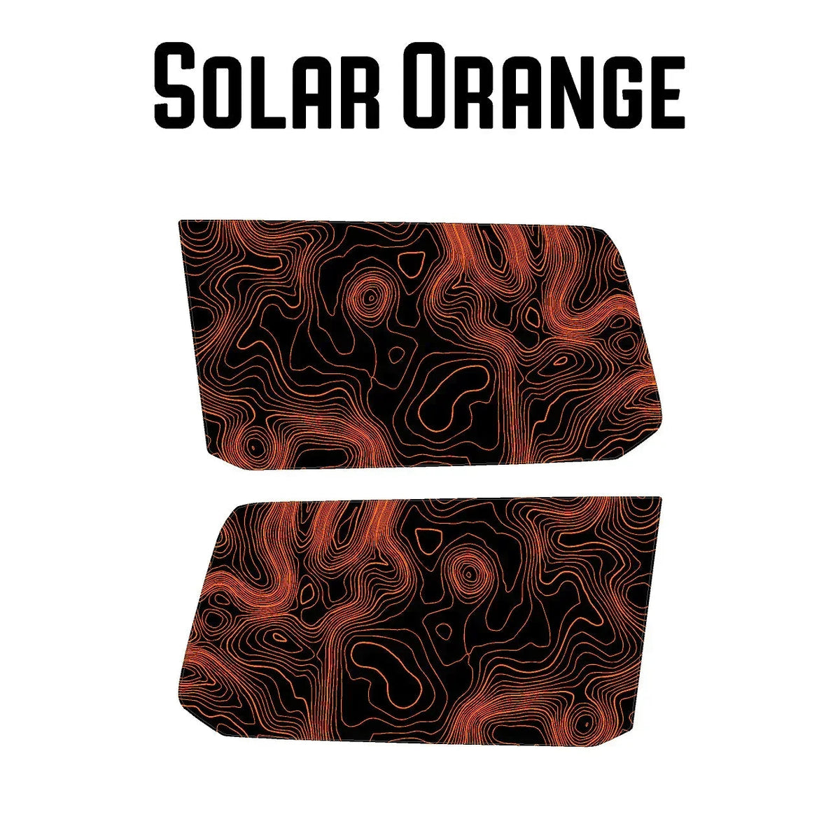 Topographic Rear Window Map Overlays (Solid) - 2024+ Land Cruiser