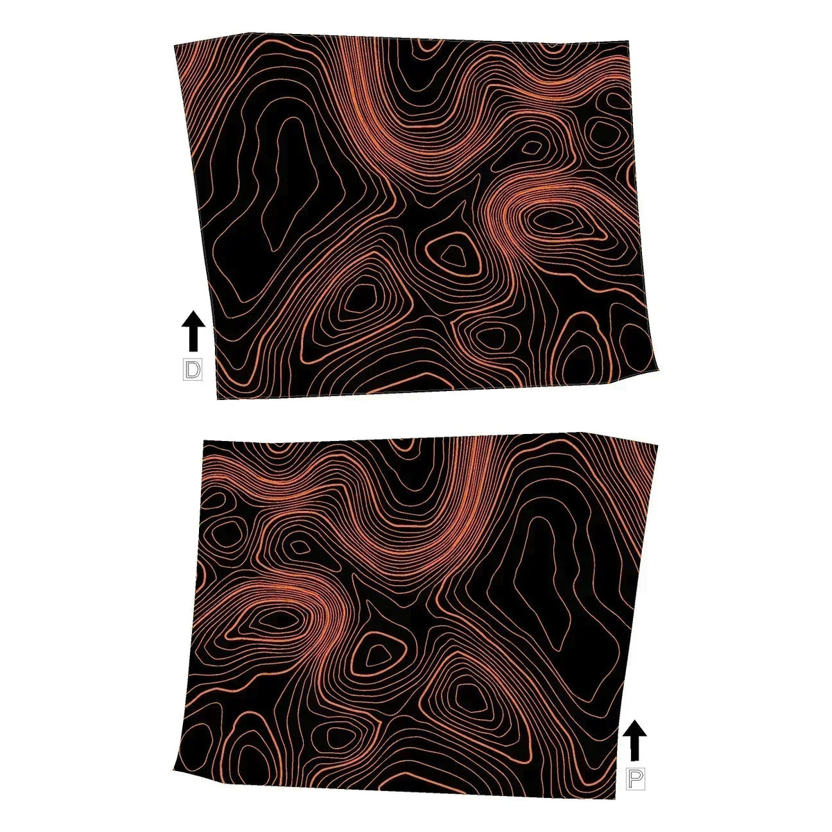 Topographic Interior Door Handle Overlays - 2024+ Land Cruiser