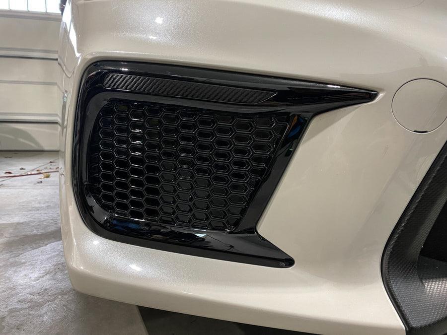 Special Edition Dark Smoke Carbon Fiber JDM DRL Bezel Overlays - 2018-2021 WRX / STI