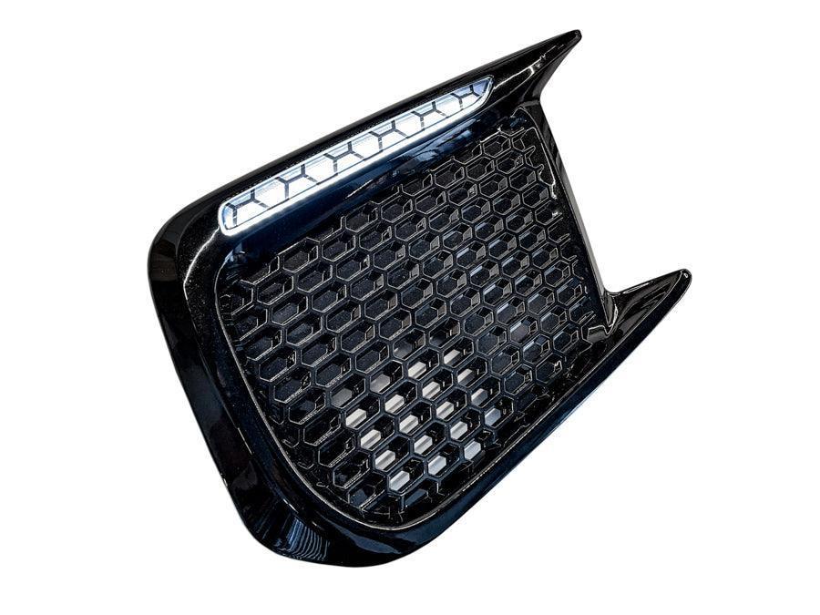 Special Edition Dark Smoke Honeycomb (Hex) JDM DRL Bezel Overlays - 2018-2021 WRX / STI