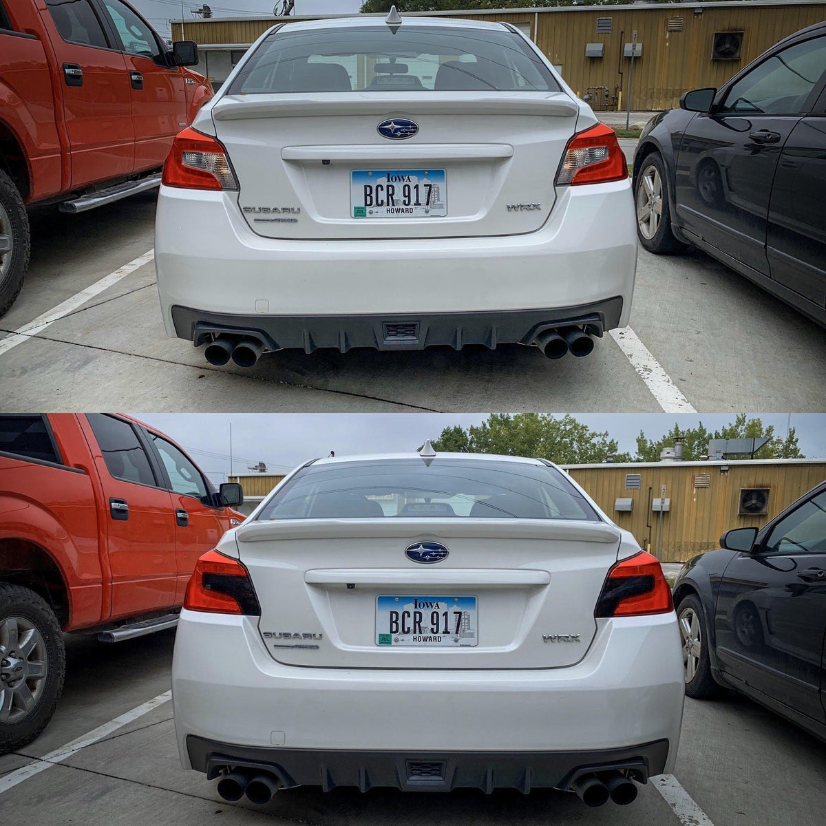 Special Edition Dark Smoke Honeycomb Tail Light Overlays - 2015-2021 WRX / STI