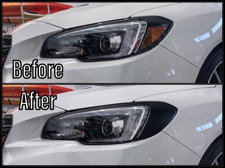 Special Edition Dark Smoke Stealth Headlight Overlays - 2015-2020 WRX / STI