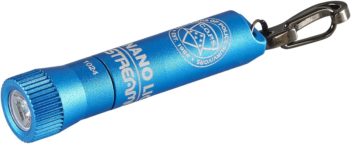 Streamlight C.O.P.S Nano Light® II Miniature Keychain LED Flashlight Blue 73021